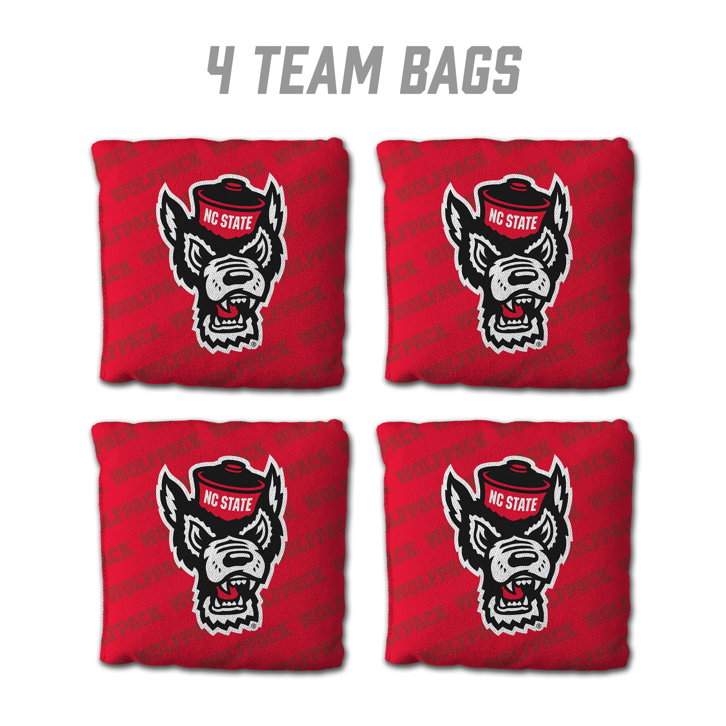 NCAA NC State Wolfpack Cornhole Bags - 4PK - Red
