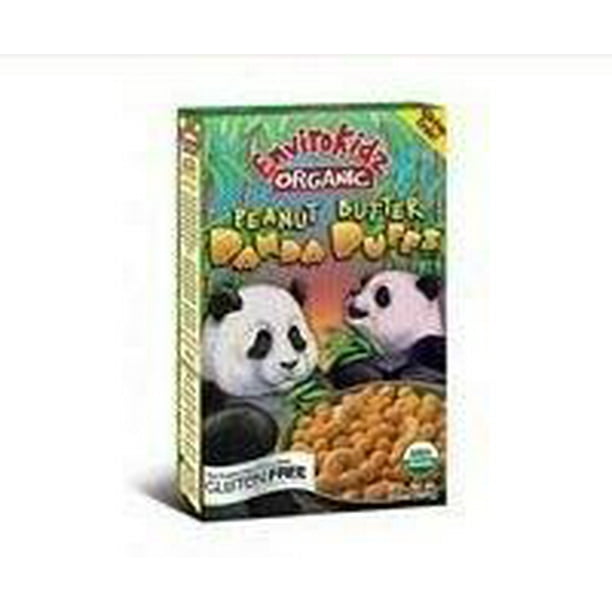 12 Pack Envirokidz Organic Peanut Butter Panda Puffs Cereal, 10.6