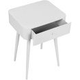 thumbnail image 4 of Meridian Furniture Rylan Table de Nuit en Métal Blanc, 4 of 6
