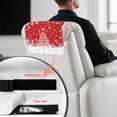 thumbnail image 4 of TSOVTHRID Christmas Tree Snowflake Print Non Slip Headrest Cover for Furniture Slipcovers,PU Leather Recliner Headrest Protector 17x27in Head Protector Cover for Sofa Home Christmas Decor, 1 Piece, 4 of 7
