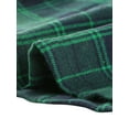 thumbnail image 6 of INSPIRE CHIC Women's Plaid Long Sleeves  A-Line Button Up Casual Shirt Dress XS Green, 6 of 7