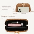 thumbnail image 2 of Summer Clutch Purse for Women Woven Beach Bag Vacation Evening Handbag 2025 for Wedding Formal, 2 of 7