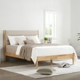 thumbnail image 6 of CHITA King Size Upholstered Platform Bed Frame with Headboard Boucle Fabric Style,Oatmeal, 6 of 11