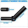 thumbnail image 2 of wqlpp-T Barre Rangée Plateforme Accessoires pour Mine de Terre pour Rack de Squate Ou Montage Mural s'Adapte à Barre de 2 Pouces, Base de Mine de Gym Équipement, Cage de Puissance pour Rack de Puissance, 2 of 4