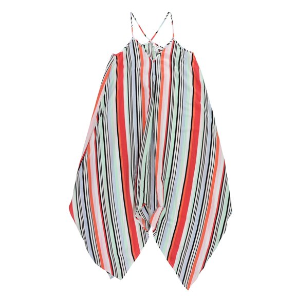 bar III Womens Handkerchief Hem Asymmetrical Dress, Multicoloured, X-Large