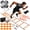 Orange, variant on SHOUFTW Agility Ladder Training Set with Speed Parachute, Hurdles, Cones, Jump Rope, Athletic Speed & Coordination Workouts Equipment, Blue