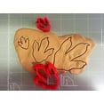 thumbnail image 2 of dinosaur paw cookie cutter (4 Inch)- Fast Shipping - Sharp Edges - Exceptional Quality, 2 of 5