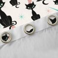 thumbnail image 4 of Manfei Kawaii Black Cat Black Out Curtains, Cartoon Cute Animal Curtains Pack of 2 (42x63 Each), Chic Abstract Ombre Bedroom Curtains, Living Room Curtains Decor, 4 of 6