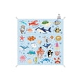 thumbnail image 3 of Manta de pícnic al aire libre, estera de Camping, estera de playa de poliéster rectangular multiusos, resistente al agua para parque, jardín, césped, 220x210cm, 3 of 8