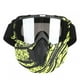 thumbnail image 1 of Sol deporte nieve casco Gafas de moto Hombres Mujeres Gafas de moto de nieve Esquí Snowboard Invierno Nieve A prueba de viento Al aire libre Máscara Gafas de sol Verde, 1 of 8