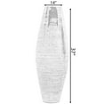 thumbnail image 4 of Bamboo Cylinder Floor Vase  - Handcrafted Tall Decorative Vase - Ideal for Dining Room, Living Room, 37 Inch White, 4 of 6