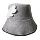 thumbnail image 4 of Gorro de fieltro para sauna, accesorios para baño, buena absorción de agua, lavado a mano recomendado Gris, 4 of 9