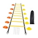 thumbnail image 2 of Equipo de entrenamiento de agilidad para fútbol, ​​4 clavijas de acero, multiusos, resistente, 10 conos, escalera de agilidad de 12 peldaños para, 2 of 8