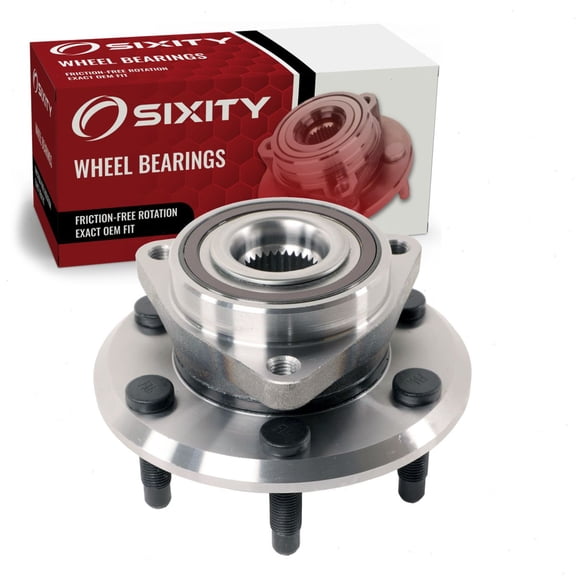 Sixity Auto 513277 Front/Rear Wheel Bearing Hub Assembly compatible with Chevy Traverse 2009-2017, for Buick Enclave 2008-2017, for GMC Acadia 2007-2016, for Acadia Limited 2017 - 6 Lug w/ ABS