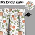 thumbnail image 3 of Fall Kitchen Curtains 39 Inch Short - 32Panel Set, Autumn Harvest Print, Rod Pocket Window Treatment for Thanksgiving, Farmhouse, Cafe, Living Room - Machine Washable, 3 of 4