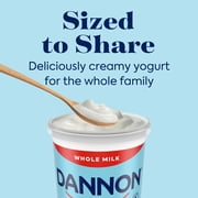 Dannon Plain Whole Milk Yogurt Quart, 32 oz
