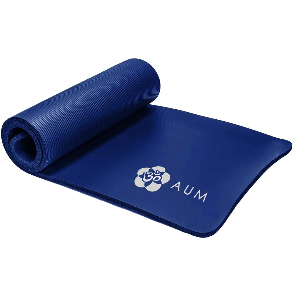 AUM High Density HD Foam Tech Yoga Exercise Mat - 72 In. x 24 In. x 1/2 In.