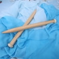 thumbnail image 3 of Herramienta para tejer de madera, 1 par de ganchillo de madera, gancho de ganchillo grueso, aguja de tejer de madera, rendimiento inigualable, 3 of 8