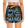 thumbnail image 2 of Lsque Not All Those Who Wander Are Lost 2 Printed Women's Running Shorts with Liner Pockets,Elastic Quick Dry Workout Athletic Gym Yoga Shorts,Womens High Waist Shorts-XX-Large, 2 of 9