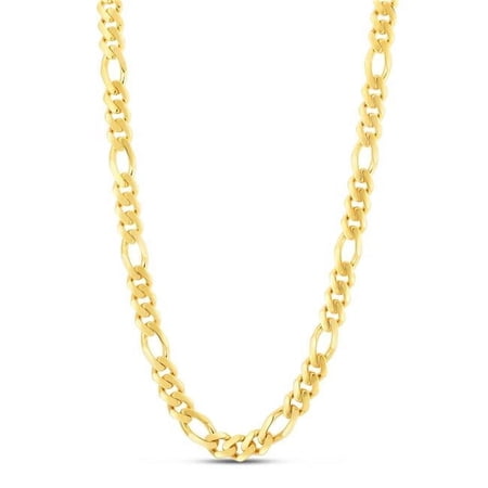 Royal Chain RC14870-0825 8.25 in. 14K Yellow Gold High Polished Monaco Figaro Bracelet with Box & Both Side Push Clasp