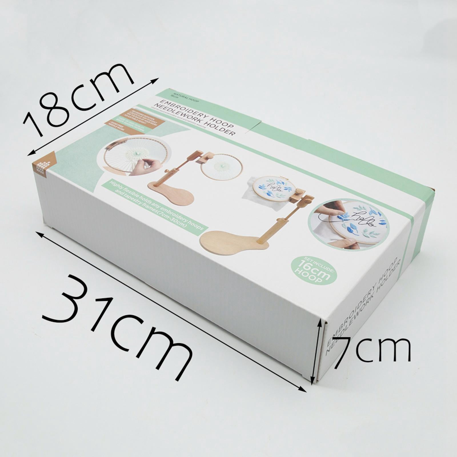 Protable Max 28m Wooden Embroidery Lap Stand Hoop Adjustable Desktop Stand Stitch Rack Frames Adjustable Sewing Needlework Tool