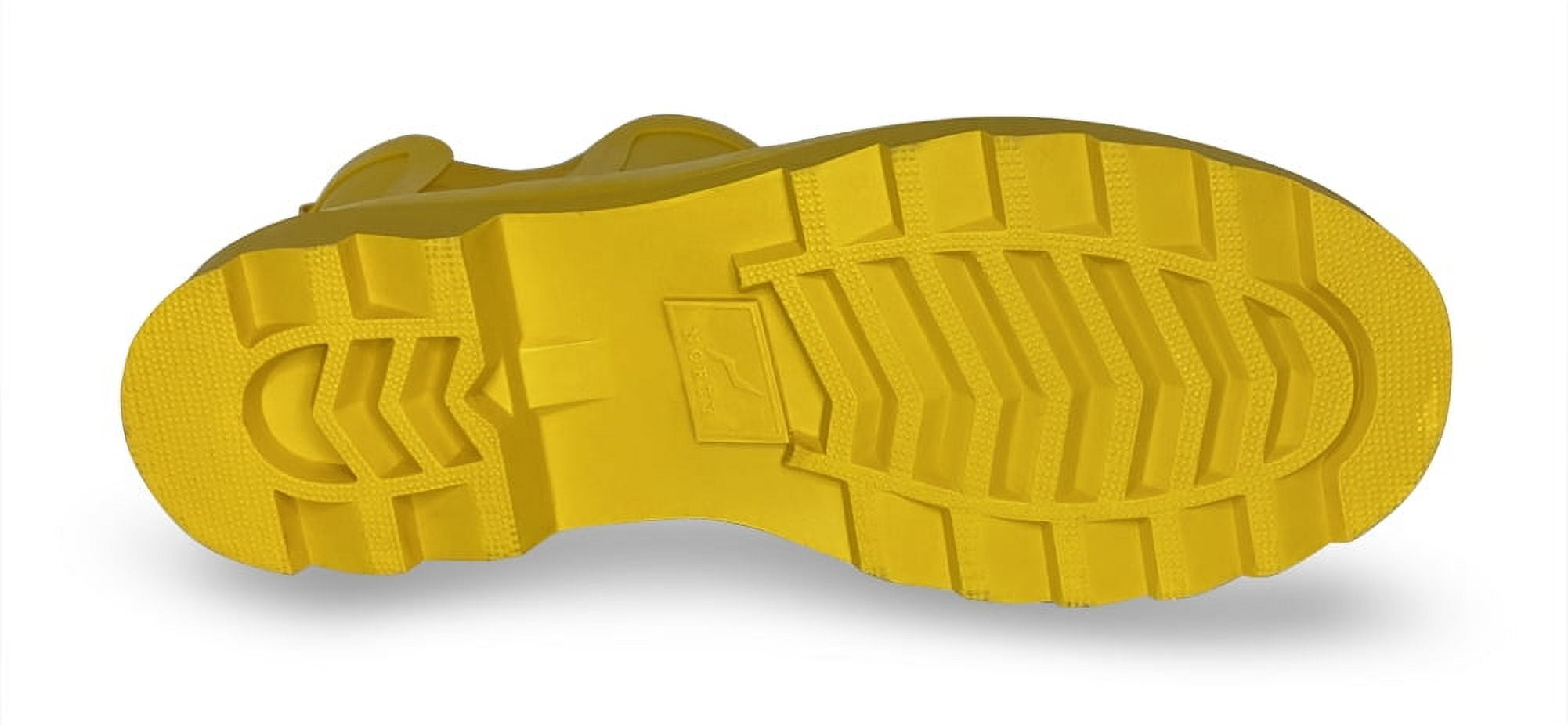 Norty Womens 6 Inch Ankle High Rain Boot Rubber Rainboot Runs 1/2 Size Large 42298-9B(M)US (Matte Yellow)