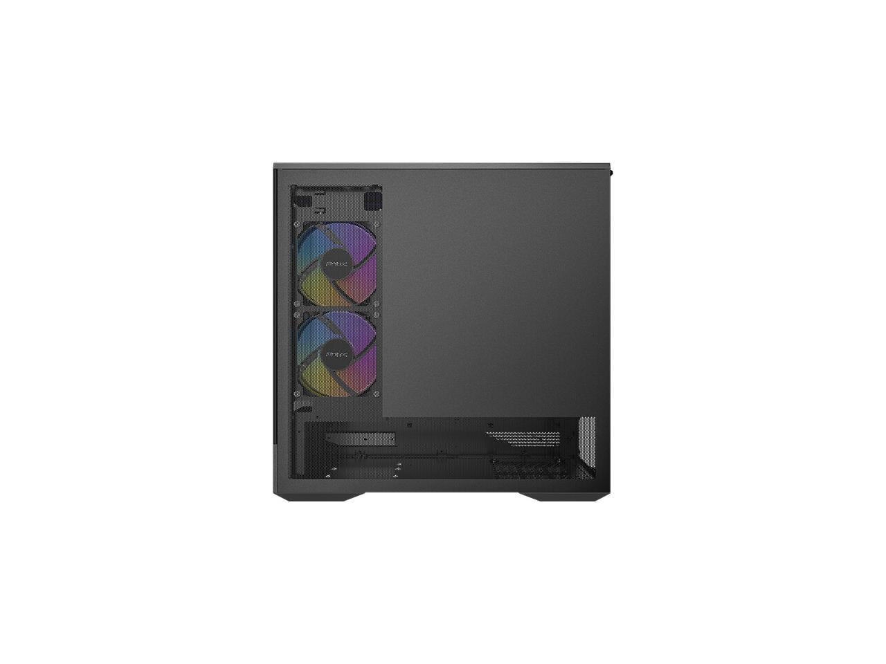 Antec C2M ARGB, Compact MicroATX Case, Panoramic Tempered Glass, High Airflow, 3 PWM ARGB Fans Included, Support 360mm Radiator & 415mm GPU, Type-C 10Gbps, Tool-Free Design