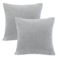 thumbnail image 6 of Phantoscope 22" x 22" Modern, Contemporary, Transitional Gray Striped Polyester Throw Pillow , ( 2 Count), 6 of 6