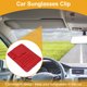 thumbnail image 2 of Clip para gafas de sol de coche Unique Bargains, soporte universal para gafas de sol del parasol del coche, cuero rojo 15.7x11.7cm 1 Pcs, 2 of 7