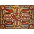 thumbnail image 2 of Adolf Wölfli 14x11 Gold Ornate Wood Frame and Double Matted Museum Art Print Titled - The Wili - See - Zohrn - Forest, in America and Krohn - Princess, Wiegalinda, from Waldau - Feld, - Skt., 2 of 4