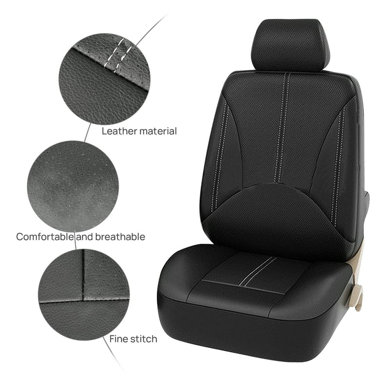 OTOEZ Car Seat Covers 5-Seats Full Set Waterproof Leather Universal for  Sedan SUV Truck 