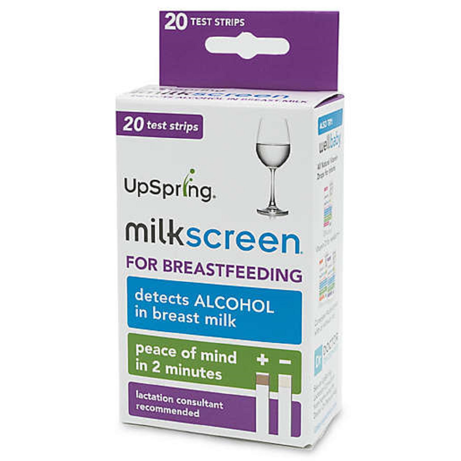 Milkscreen Test Strips. 20 Individually Wrapped Milkscreen Disposable