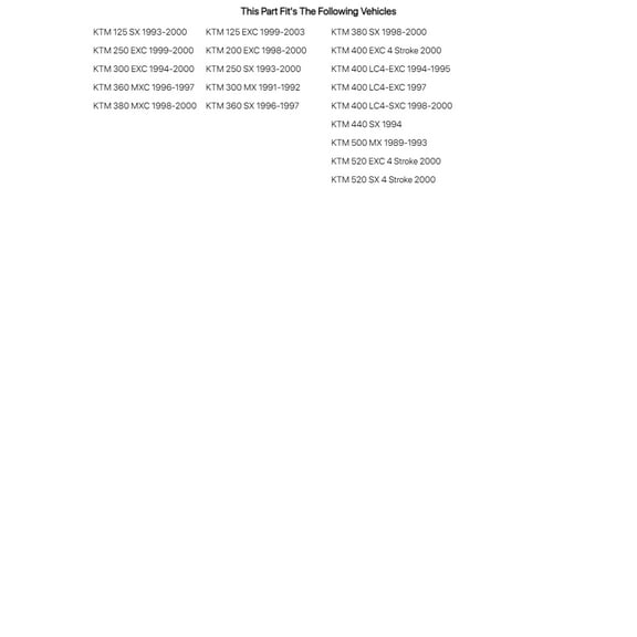 Tusk Brake Rotor Bolt Kit Front or Rear For KTM 300 MX 1991-1992