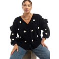 thumbnail image 4 of June & Vie Women's Plus Size Ruffle-Sleeve Cardigan, 4 of 4