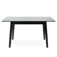 thumbnail image 4 of Wickerix Extendable Rectangular Dining Room Table Modern Solid Wood, Espresso (Black) Color, 4 of 5