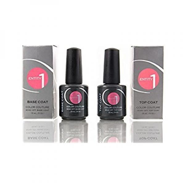 Entity One Soak off Gel Polish Top Coat & Base Coat duo .5 oz Walmart