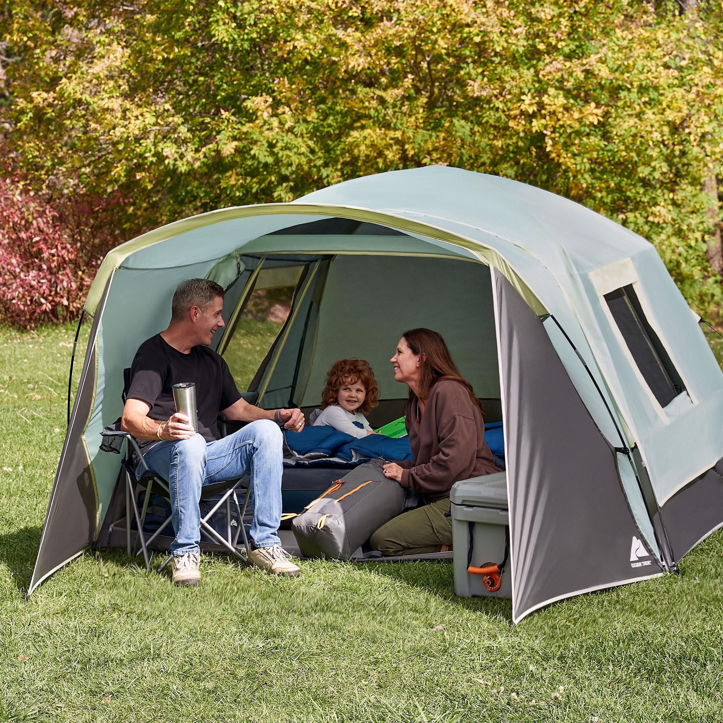 Ozark Trail 4-Person Dome Camping Tent with Awning and Easy Setup