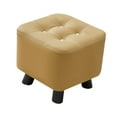 thumbnail image 4 of Reposapiés pequeño, taburete para cambiar zapatos, sofá decorativo, taburete de té, mueble otomano Amarillo, 4 of 9