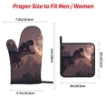 thumbnail image 2 of Naloa Dinosaur Moonlit Forest Oven Mitts and Pot Holders 4 pcs Set, Cooking Baking Grilling Kitchen Oven Glove for Cooking, 2 of 6