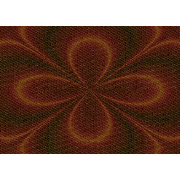 Ahgly Company Machine Washable Indoor Rectangle Transitional Saddle Brown Area Rugs, 3' x 5'