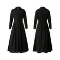 thumbnail image 2 of Gupgi Women Plus Size Long Shirt Dresses Long Sleeve Loose Swing Dress with Pockets S-5XL, 2 of 9