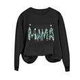 thumbnail image 3 of Xuyuer Women Long Sleeve Mama Sweatshirts Oversized Crewneck Pullover Hoodless Casual Knit Graphic Mom Tops, 3 of 5