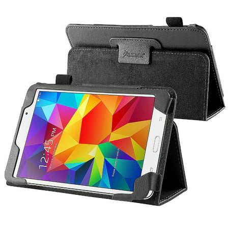 Insten Black Leather Stand Tablet Case For Samsung Galaxy Tab 4 7.0 7 inch T230 SM-T230