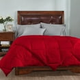 thumbnail image 3 of 1 Piece Striped Diamond Pattern Comforter Super Soft 800 Thread Counts, All Season, 100% Egyptian Cotton, Super King Size Red Color, 3 of 7