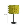 thumbnail image 5 of Benjara BM231813 Bloom Roses Drum Shade Table Lamp with Twisted Acrylic Base, Yellow, 5 of 5