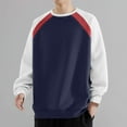 thumbnail image 3 of yillto Big and Tall Sweatshirts for Men Long Sleeve Round Neck Drop Shoudler Causal Loose Sweatshirt, 3 of 5