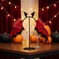 thumbnail image 6 of Halloween Devil Wing Headband, Red Black Dark Little Devil Headpiece, 12.6x14.2 Inch Party Photo Prop, 6 of 7