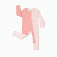 thumbnail image 1 of PatPat Viscose from Bamboo Baby Boy / Girl Color Block 2 Way Zipper Anti Slip Long Sleeve Rompers, 1 of 3