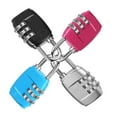 thumbnail image 2 of Dial Lock Security With 3-Digit Resettable Combination, Zinc Alloy Padlock For Gym Lockers, Backpacks, Luggage & More, Weather-Proof Construction (4 Pack), 2 of 8
