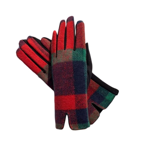 Qwertyu Winter Gloves for Women, Touchscreen Winter Gloves Women, Stylish Fleece Lined Warm Winter Gloves for Cold Weather Red